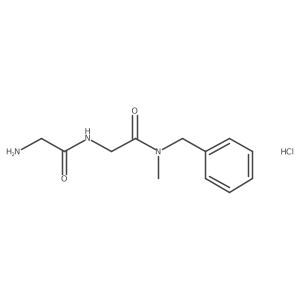2-(2-aminoacetamido)-N-benzyl-N-methylacetamide hydrochloride结构式