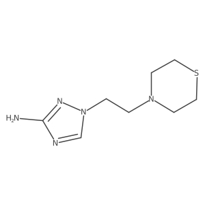1-[2-(Thiomorpholin-4-yl)ethyl]-1H-1,2,4-triazol-3-amine Structure