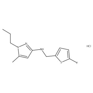 N-[(5-fluoro-2-thienyl)methyl]-5-methyl-1-propyl-1H-pyrazol-3-amine结构式