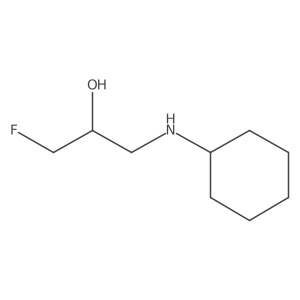 1-(Cyclohexylamino)-3-fluoropropan-2-ol Structure