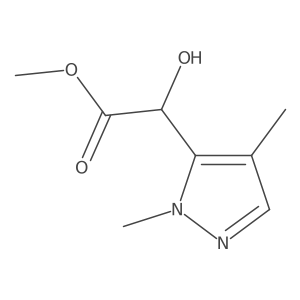 methyl 2-(1,4-dimethyl-1H-pyrazol-5-yl)-2-hydroxyacetate Structure