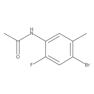 N-(4-bromo-2-fluoro-5-methylphenyl)acetamide Structure