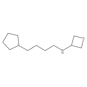 N-(4-(Pyrrolidin-1-yl)butyl)thietan-3-amine Structure