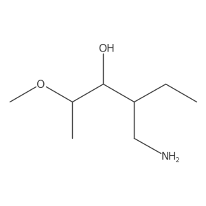 4-(Aminomethyl)-2-methoxyhexan-3-ol结构式