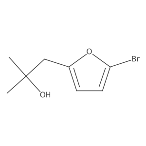 1-(5-Bromofuran-2-yl)-2-methylpropan-2-ol Structure