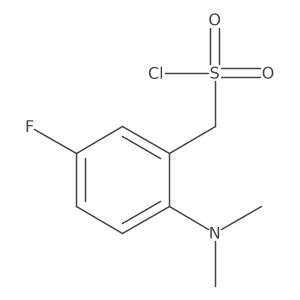 [2-(Dimethylamino)-5-fluorophenyl]methanesulfonyl chloride Structure