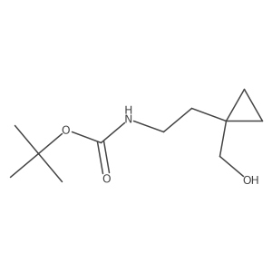 tert-Butyl (2-(1-(hydroxymethyl)cyclopropyl)ethyl)carbamate Structure