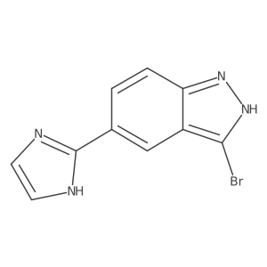 3-Bromo-5-(1h-imidazol-2-yl)-1h-indazole结构式