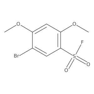 5-Bromo-2,4-dimethoxybenzene-1-sulfonyl fluoride结构式