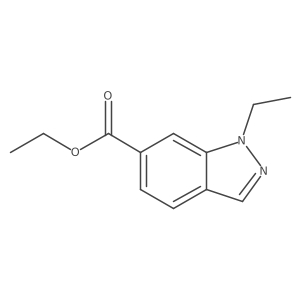 Ethyl 1-ethyl-1H-indazole-6-carboxylate结构式