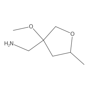 (3-Methoxy-5-methyloxolan-3-yl)methanamine结构式