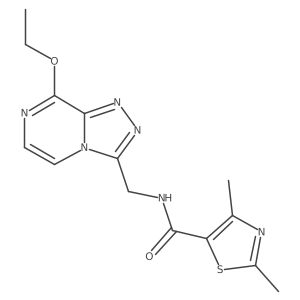 N-((8-ethoxy-[1,2,4]triazolo[4,3-a]pyrazin-3-yl)methyl)-2,4-dimethylthiazole-5-carboxamide Structure