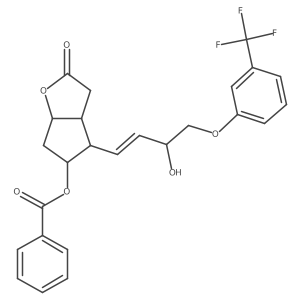 (3aS,4S,5S,6aR)-4-((R,E)-3-hydroxy-4-(3-(trifluoromethyl)phenoxy)but-1-en-1-yl)-2-oxohexahydro-2H-cyclopenta[b]furan-5-yl benzoate Structure