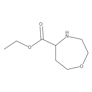 Ethyl 1,4-oxazepane-5-carboxylate结构式