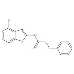 benzyl N-(4-bromo-1H-indol-2-yl)carbamate Structure