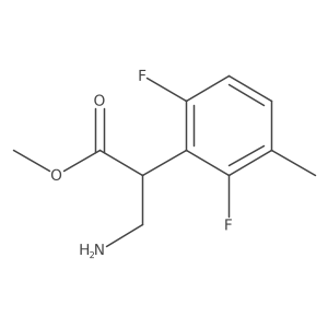 Methyl 3-amino-2-(2,6-difluoro-3-methylphenyl)propanoate结构式