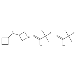 N-cyclobutylazetidin-3-amine, bis(trifluoroacetic acid) Structure