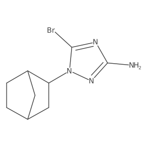 1-{bicyclo[2.2.1]heptan-2-yl}-5-bromo-1H-1,2,4-triazol-3-amine结构式