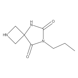 7-Propyl-2,5,7-triazaspiro[3.4]octane-6,8-dione结构式