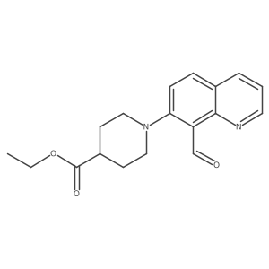 Ethyl 1-(8-formylquinolin-7-yl)piperidine-4-carboxylate Structure