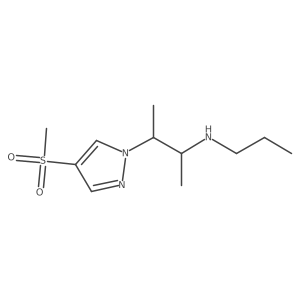 [3-(4-methanesulfonyl-1H-pyrazol-1-yl)butan-2-yl](propyl)amine结构式