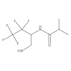 N-(1-amino-3,3,4,4,4-pentafluorobutan-2-yl)-2-methylpropanamide Structure