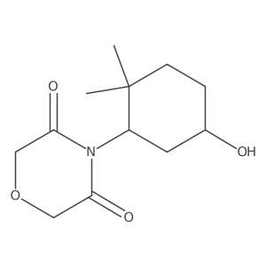4-(5-Hydroxy-2,2-dimethylcyclohexyl)morpholine-3,5-dione结构式