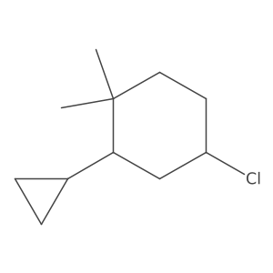 4-Chloro-2-cyclopropyl-1,1-dimethylcyclohexane Structure