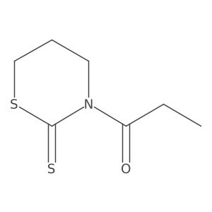 1-(2-Sulfanylidene-1,3-thiazinan-3-yl)propan-1-one结构式