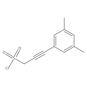 3-(3,5-Dimethylphenyl)prop-2-yne-1-sulfonyl chloride结构式