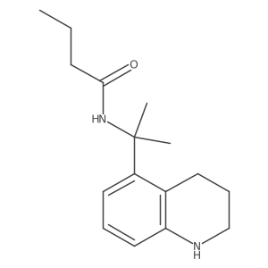 N-[2-(1,2,3,4-tetrahydroquinolin-5-yl)propan-2-yl]butanamide结构式