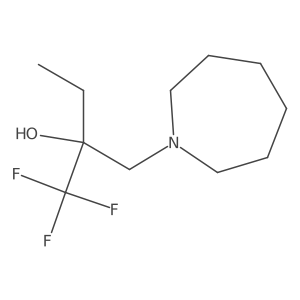 2-[(Azepan-1-yl)methyl]-1,1,1-trifluorobutan-2-ol结构式
