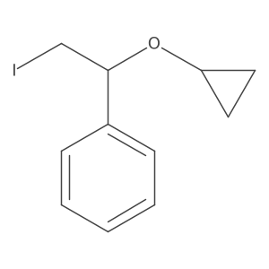 (1-Cyclopropoxy-2-iodoethyl)benzene结构式