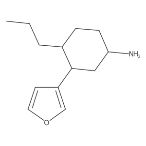 3-(Furan-3-yl)-4-propylcyclohexan-1-amine结构式