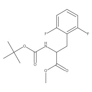 Methyl 2-((tert-butoxycarbonyl)amino)-3-(2,6-difluorophenyl)propanoate结构式