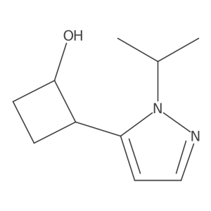 2-[1-(propan-2-yl)-1H-pyrazol-5-yl]cyclobutan-1-ol Structure