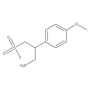 3-Amino-2-(4-methoxyphenyl)propane-1-sulfonyl fluoride结构式