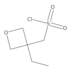 (3-Ethyloxetan-3-yl)methanesulfonyl chloride Structure