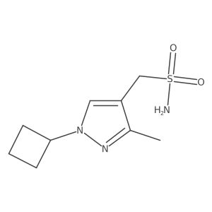 (1-cyclobutyl-3-methyl-1H-pyrazol-4-yl)methanesulfonamide结构式