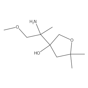 3-(2-Amino-1-methoxypropan-2-yl)-5,5-dimethyloxolan-3-ol Structure