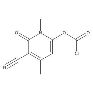 5-Cyano-1,4-dimethyl-6-oxo-1,6-dihydropyridin-2-yl chloroformate Structure