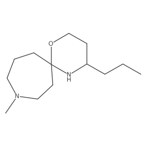 9-Methyl-4-propyl-1-oxa-5,9-diazaspiro[5.6]dodecane结构式