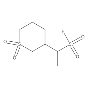 1-(1,1-Dioxo-1lambda6-thian-3-yl)ethane-1-sulfonyl fluoride结构式