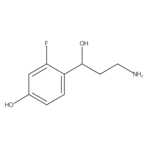 4-[(1S)-3-amino-1-hydroxypropyl]-3-fluorophenol Structure