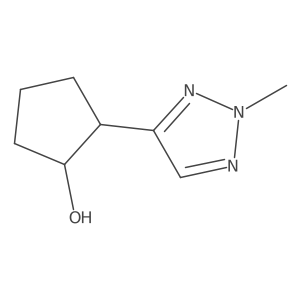 rac-(1R,2S)-2-(2-methyl-2H-1,2,3-triazol-4-yl)cyclopentan-1-ol Structure