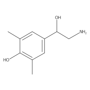 4-[(1R)-2-amino-1-hydroxyethyl]-2,6-dimethylphenol结构式