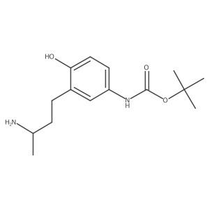 tert-butyl N-{3-[(3R)-3-aminobutyl]-4-hydroxyphenyl}carbamate结构式