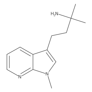 2-methyl-4-{1-methyl-1H-pyrrolo[2,3-b]pyridin-3-yl}butan-2-amine结构式