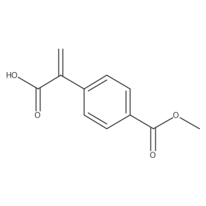 2-[4-(Methoxycarbonyl)phenyl]prop-2-enoic acid Structure