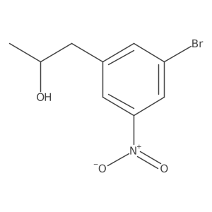 1-(3-Bromo-5-nitrophenyl)propan-2-ol结构式